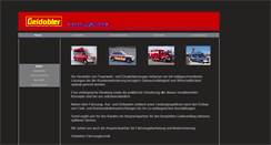 Desktop Screenshot of geidobler-fahrzeugtechnik.de