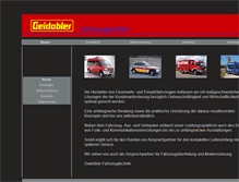 Tablet Screenshot of geidobler-fahrzeugtechnik.de